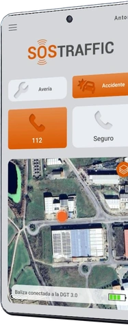 Pantalla de la aplicación Sostraffic